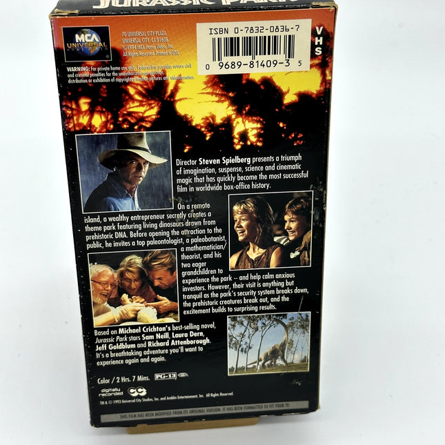Jurassic Park by Steven Spielberg (VHS, 1993)