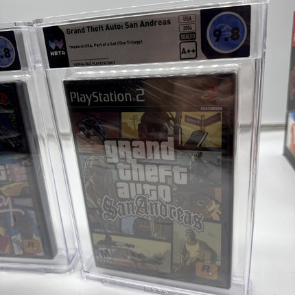 Grand Theft Auto III GTA 3 + San Andreas PS2 - Trilogy - SEALED - WATA 9.8 A++