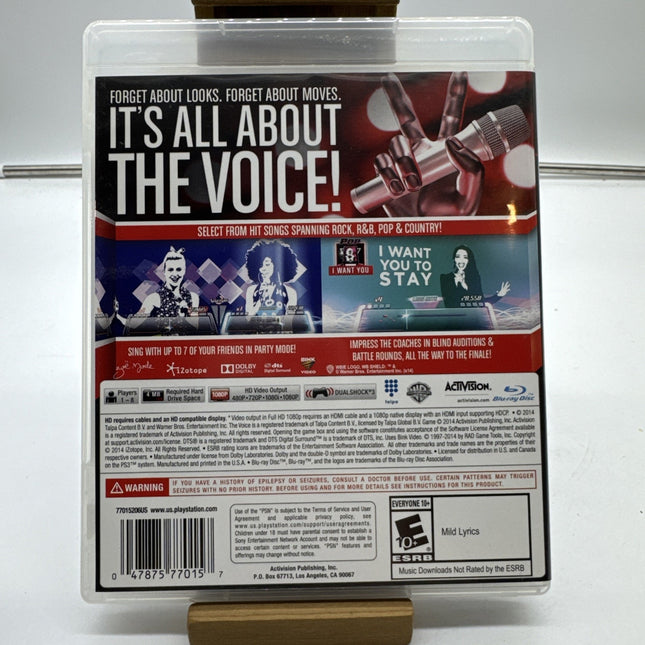 The Voice I Want You PS3 Sony PlayStation 3 Video Game