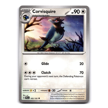 Corvisquire Uncommon SV02: Paldea Evolved 165/193 NM