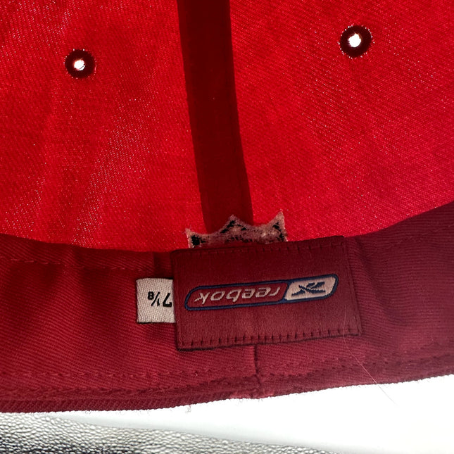 Vintage Reebok Buccaneers hat cap fitted 7 1/8 red and black NFL