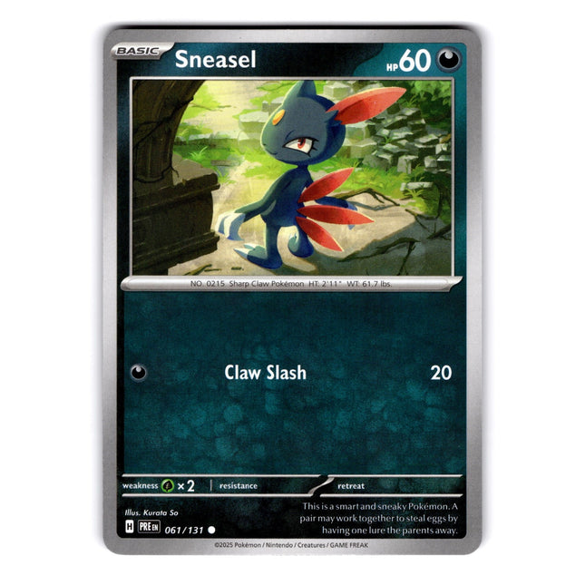 Sneasel Common SV: Prismatic Evolutions 061/131 NM
