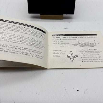 Duck Tales (Nintendo NES) Cleaned Tested Working with manual and sleeve