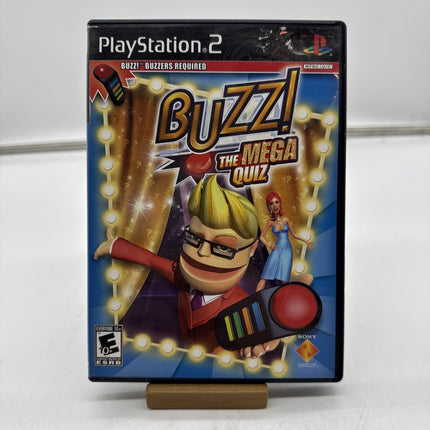 Buzz The Mega Quiz SONY PLAYSTATION 2 PS2 GAME Complete CIB Tested