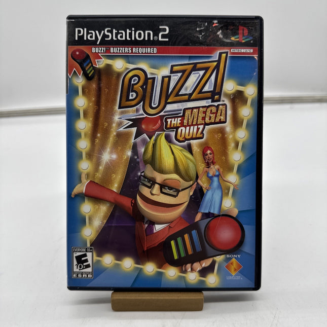 Buzz The Mega Quiz SONY PLAYSTATION 2 PS2 GAME Complete CIB Tested