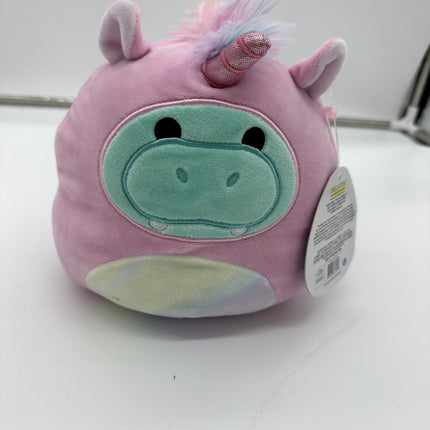Squishmallow Hank the Hippo in Unicorn Costume 7 - 8” KellyToy