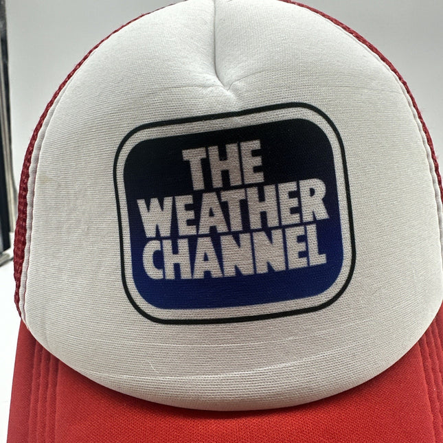 The Weather Channel Strapback Hat Blue One Size Colorblock Fahrenheit