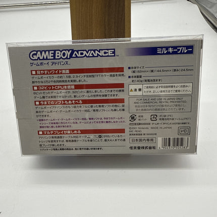 Nintendo Gameboy Advance GBA Console Milky Blue w/Box Tested Rare Japan Import