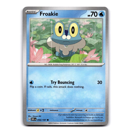 Froakie Common SV03: Obsidian Flames 056/197 NM