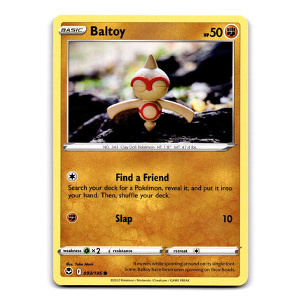 Baltoy Common SWSH12: Silver Tempest 093/195 NM