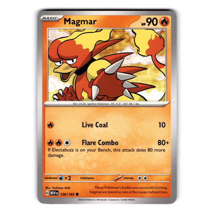 Magmar Common SV: Scarlet & Violet 151 126/165 NM