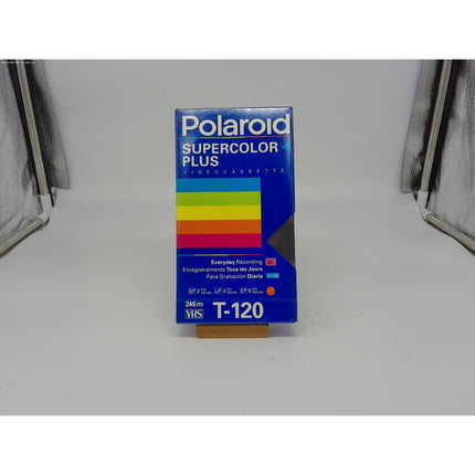Polaroid Blank VHS Video Cassette Tape High Grade T-120 New Sealed 1989