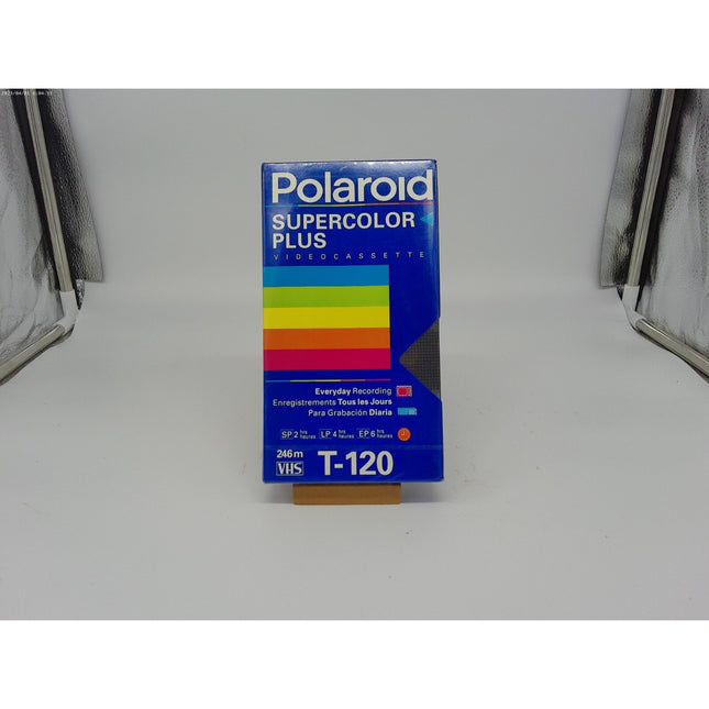 Polaroid Blank VHS Video Cassette Tape High Grade T-120 New Sealed 1989
