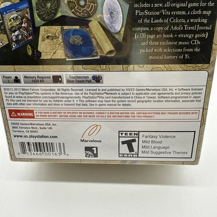 Ys: Memories of Celceta Silver Anniversary Edition (PS Vita) **BRAND NEW** Mint
