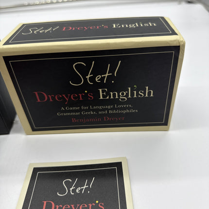 Clarkson Potter Card Game Stet! Dreyer's English Box VG+/EX