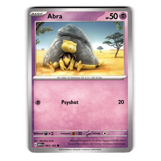 Abra Common SV: Scarlet & Violet 151 063/165 NM