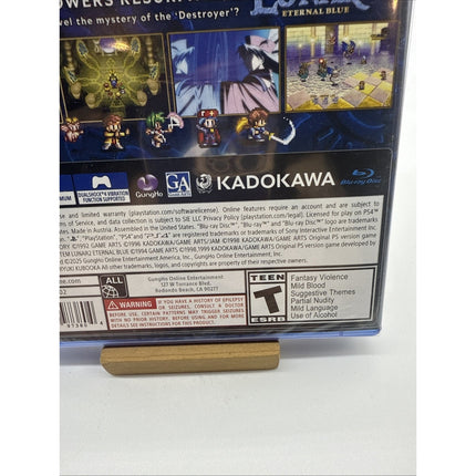 Lunar Remastered Collection Sony Playstation 4 PS4 ESRB US Version