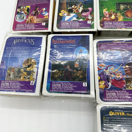 Mcdonald's Walt Disney Masterpiece Collection Video Figures Lot Of 11 Toys New