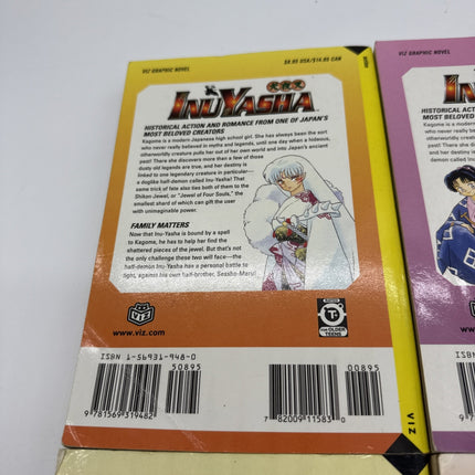 Inuyasha Manga Volume 2, 3, 4, 13 Art By Rumiko Takahashi English Manga