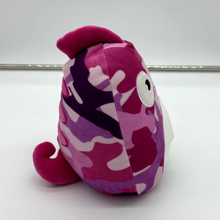 Squishmallow 8" Bronte The Chameleon Pink Camo Camouflage Plush NWT