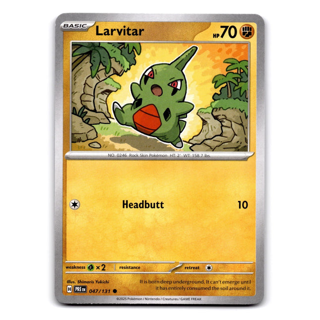 Larvitar Common SV: Prismatic Evolutions 047/131 NM