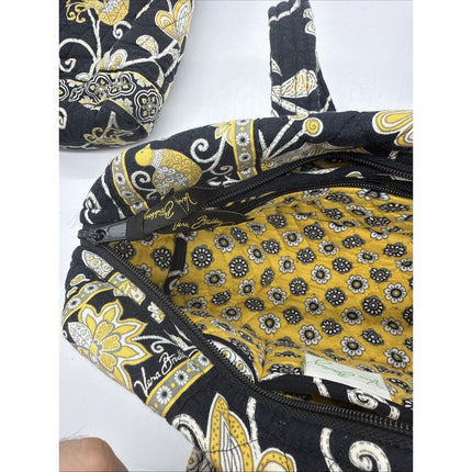 Vintage Vera Bradley Mediu Tote - Yellow Bird Tote Bag Retired Print NEW Set
