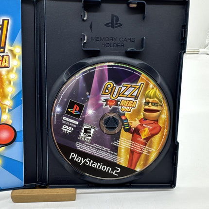 Buzz The Mega Quiz SONY PLAYSTATION 2 PS2 GAME Complete CIB Tested