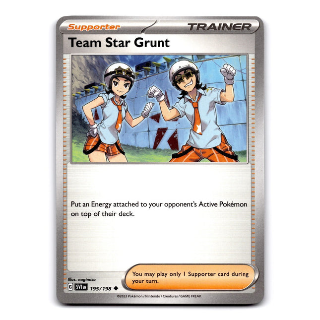 Team Star Grunt Uncommon SV03: Obsidian Flames 195/197 NM