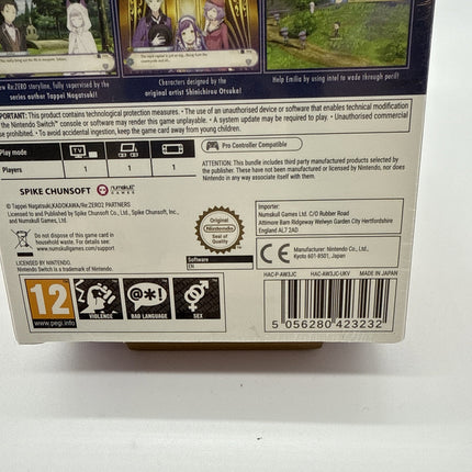 Re:Zero Prophecy of the Throne Day One Edition - Nintendo Switch - New Sealed