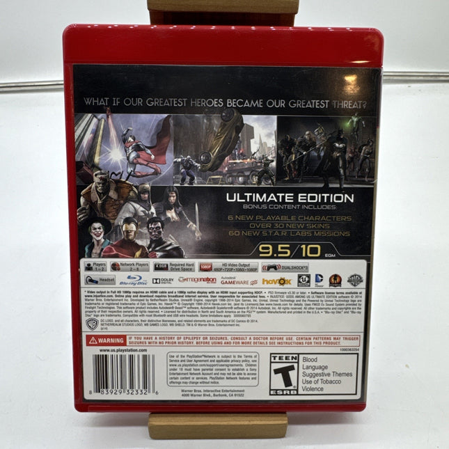 * INJUSTICE: GODS AMONG US ULTIMATE EDITION Sony PS3 PlayStation 3 Game CIB