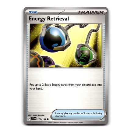 Energy Retrieval Common SV01: Scarlet & Violet Base Set 171/198 NM