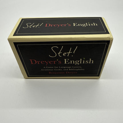 Clarkson Potter Card Game Stet! Dreyer's English Box VG+/EX