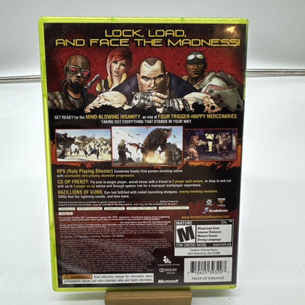 Borderlands (Microsoft Xbox 360, 2009) Complete CIB W/ Manual Tested Working