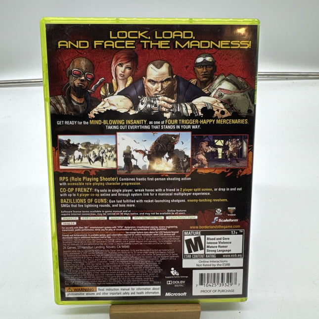 Borderlands (Microsoft Xbox 360, 2009) Complete CIB W/ Manual Tested Working