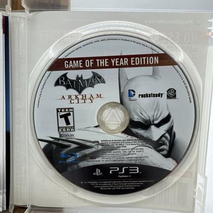 Batman: Arkham City - Game of the Year Edition (PS3) Complete & Tested!