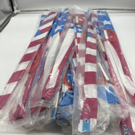Lot Of 22 New American Flag Style Single Line Kite Easy To Fly Children Kids