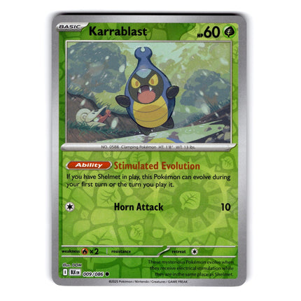 Karrablast Common SV: Black Bolt 009/086 NM