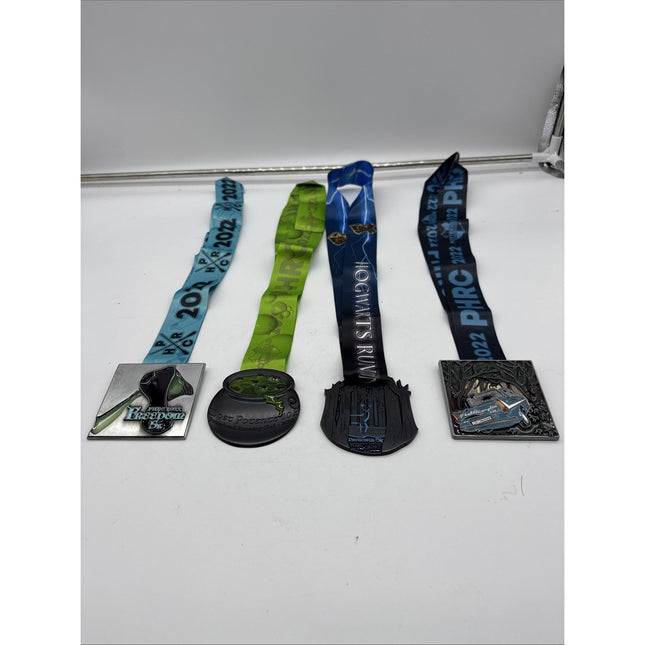 Harry Potter Hogwarts Running Club Race Medals Medallions W/ Lanyards Potterhead