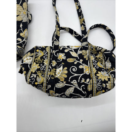 Vintage Vera Bradley Mediu Tote - Yellow Bird Tote Bag Retired Print NEW Set