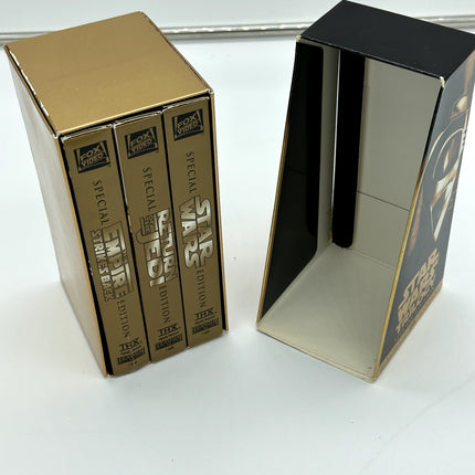 Star Wars Trilogy VHS 3-Tape Boxed Set THX Gold Special Edition 1997