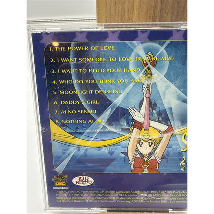 Vintage 90s Sailor Moon & The Scouts Lunarock Audio CD 1999 Pop Electro Anime /1