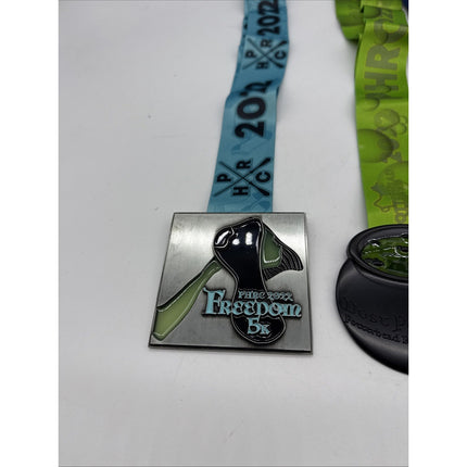 Harry Potter Hogwarts Running Club Race Medals Medallions W/ Lanyards Potterhead