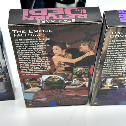 Star Wars Trilogy VHS Box Set 3 Tape Set THX 1995 Great Condition