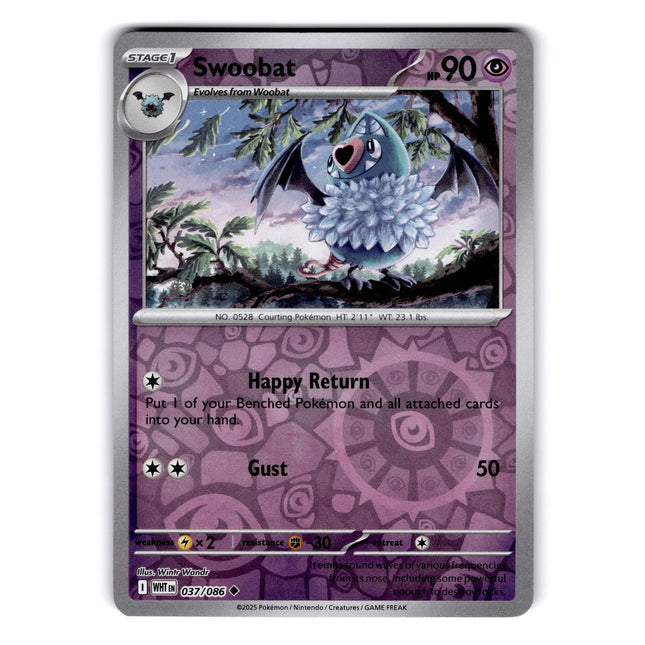 Swoobat Uncommon SV: White Flare 037/086 NM