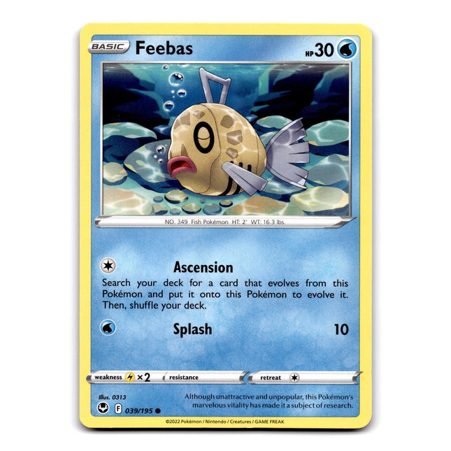 Feebas Common SWSH12: Silver Tempest 039/195 NM