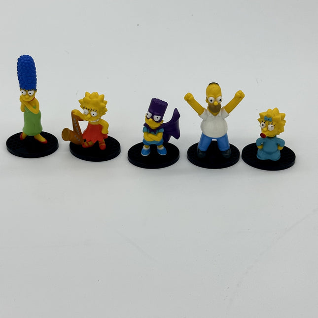 2015 Greenbrier Simpsons Figures Lot Of 5 Bart Lisa Maggie Homer Marge