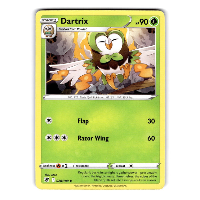 Dartrix Uncommon SWSH10: Astral Radiance 020/189 NM