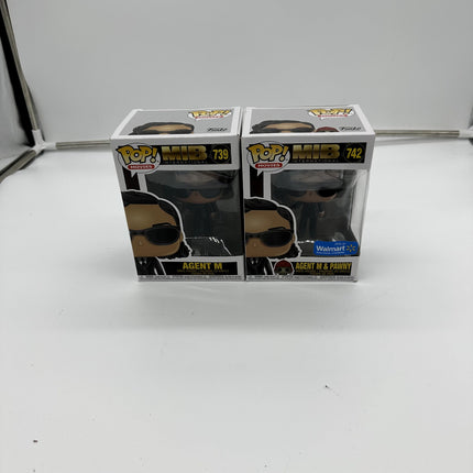 Funko Pop! Movies MIB Agent M solo And Agent M & Pawny #742 Walmart Exclusive