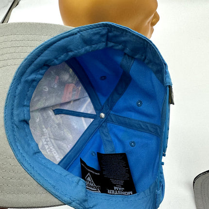 VTG Monster Jam baseball hat cap youth snapback all over print monster truck