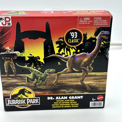 93 Classic Jurassic Park Dr. Alan Grant Dinosaur Figures Mattel MIB BOX